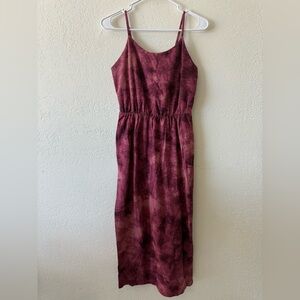 Old Navy Plum Tie-Dye Maxi Dress